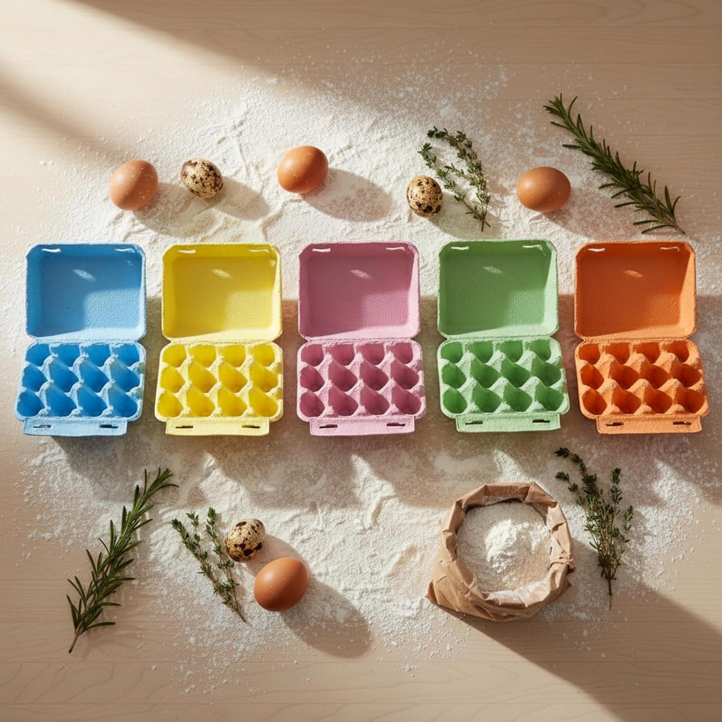 Cajas de cartón pulpa Zubebe estilo 3 x 4 multifuncionales resistentes degradables