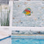 Decoración pared peces metal cristal para colgar