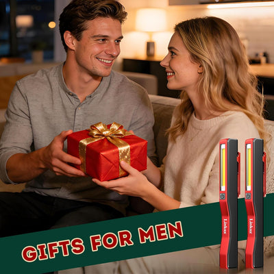 Linterna LED recargable set 2 unidades regalo hombre talleres