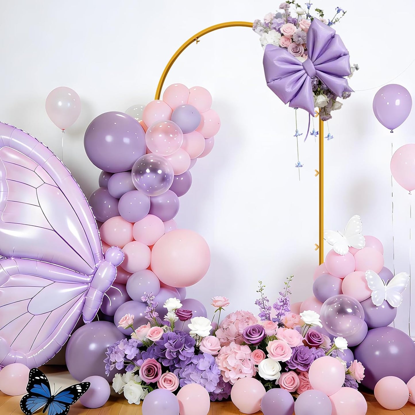 Arco metálico dorado para eventos 6ft decoración