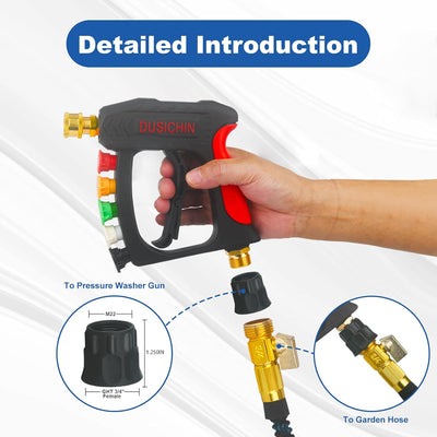 Adaptador manguera jardín 3/4 GHT a M22 rosca métrica