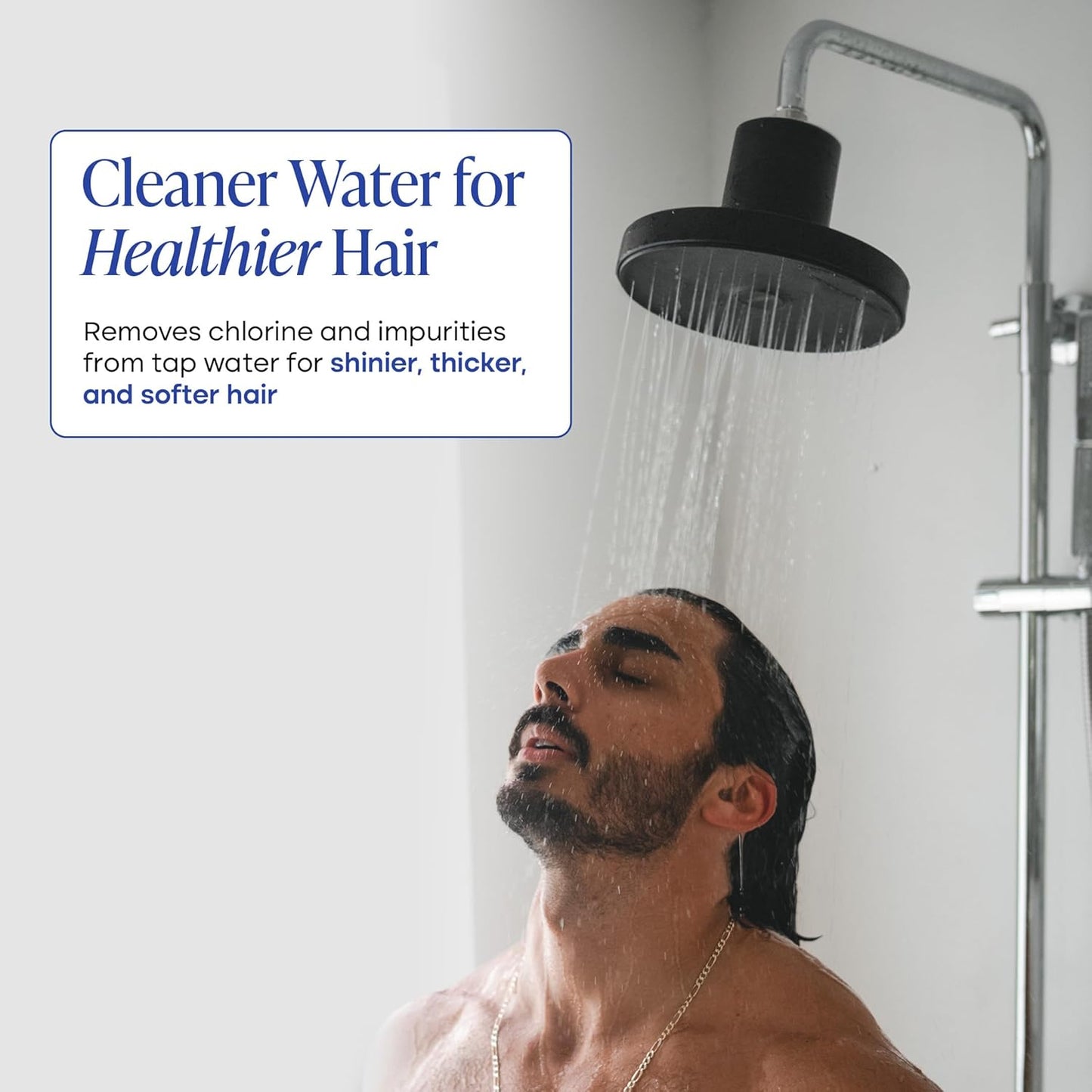Cabezal ducha filtrado agua dura alta presión