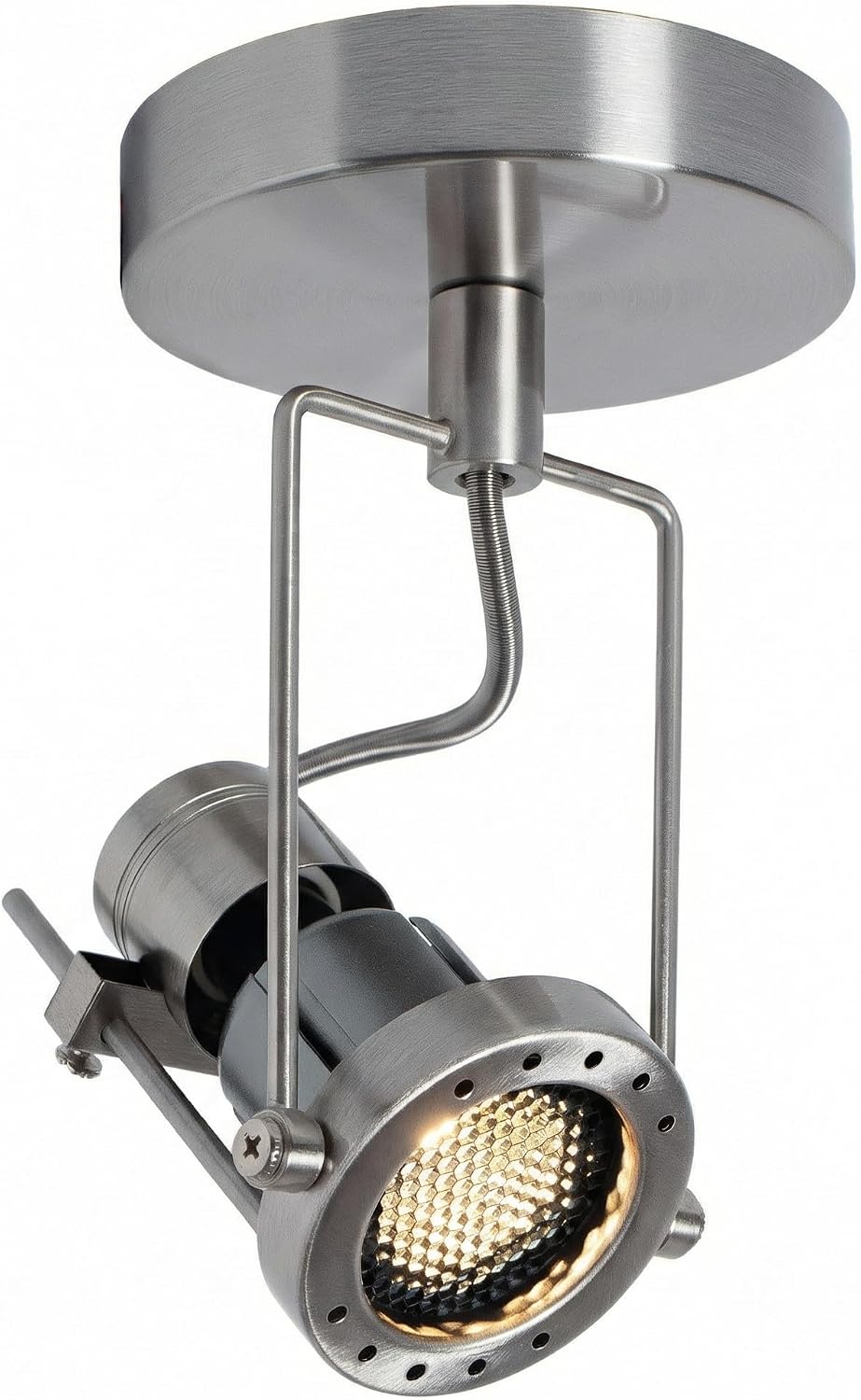 Foco techo ajustable luz níquel cepillado 9W GU10 3000K