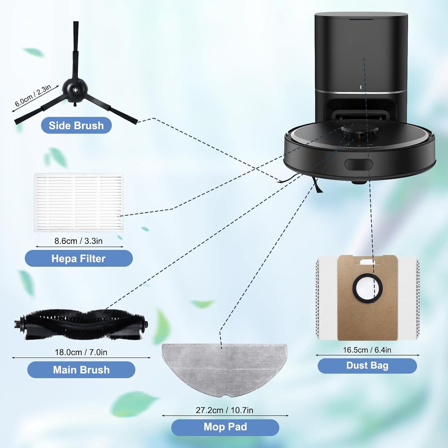Kit repuesto Tapo RV20 RV30 Max Plus Robot Aspirador