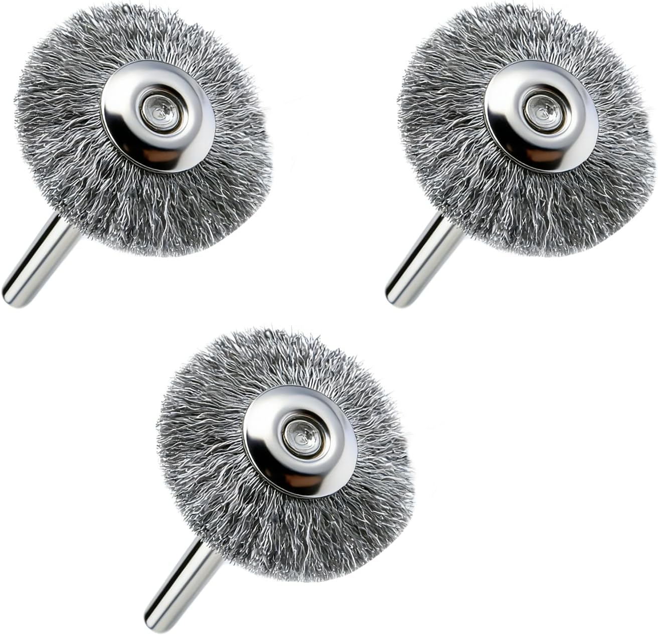 3 Cepillos Acero Carbono Comp Dremel 4pulg