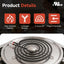 Elemento calefactor 8pulg 5vueltas comp GE Hotpoint