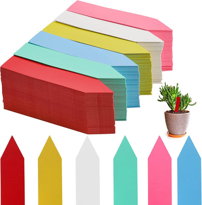 600 Etiquetas Plástico 4pulg 6 Colores Impermeables Jardín