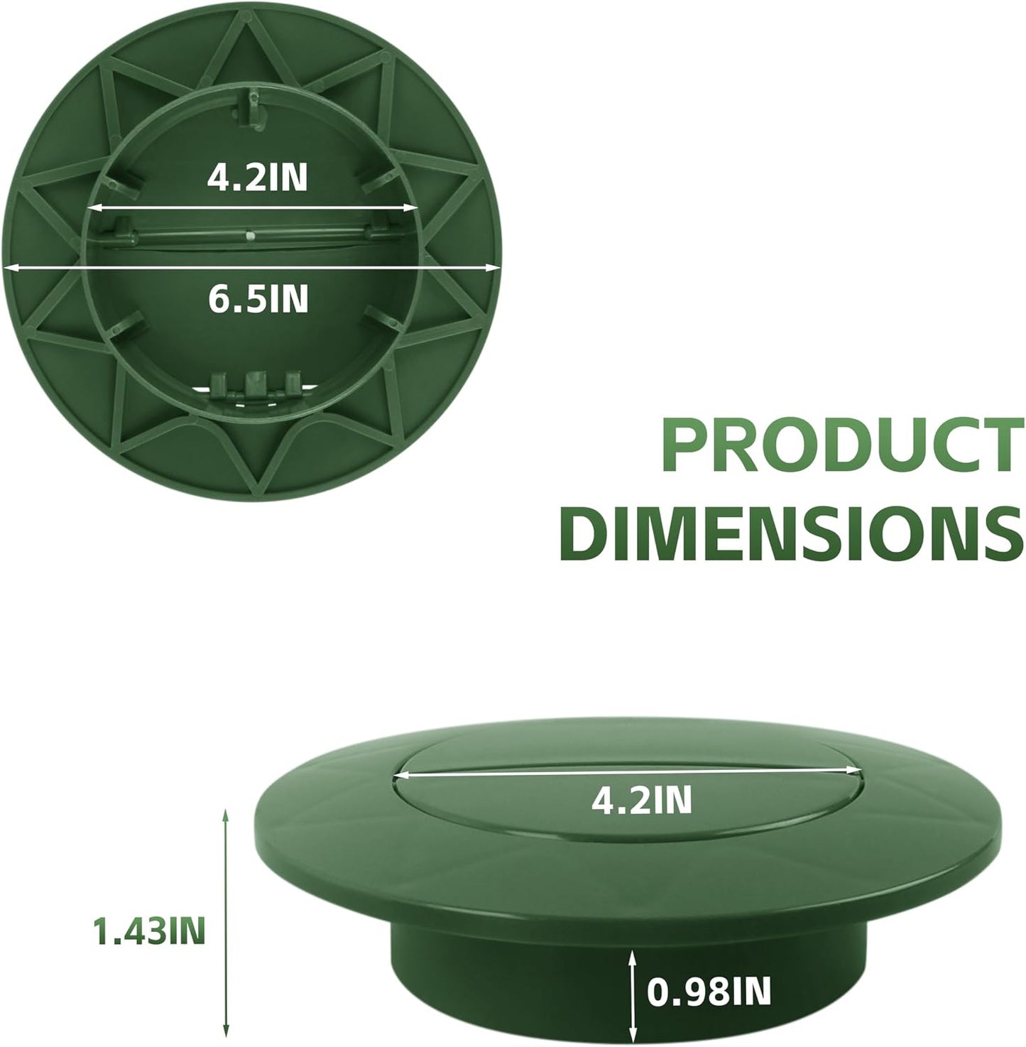 Emisor drenaje NDS 3-4pulg para sistemas de alcantarillado verde