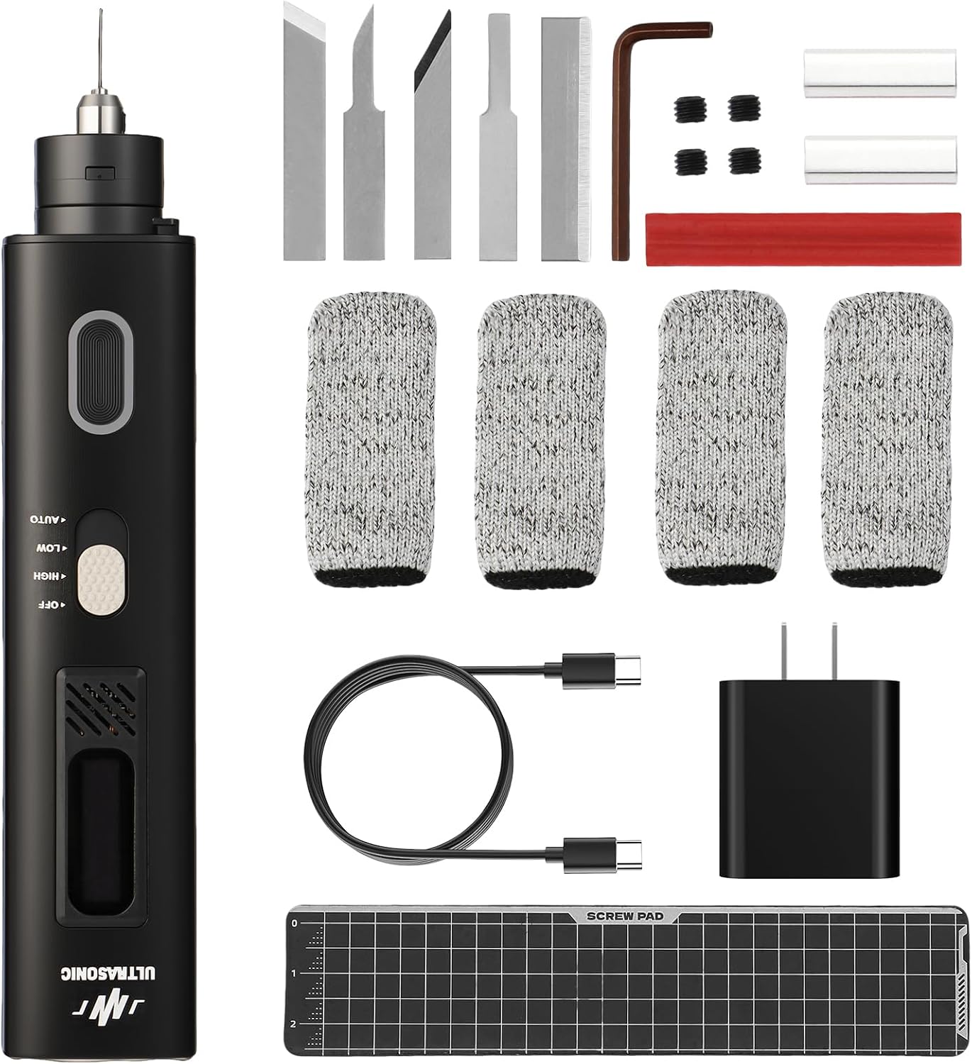 Cuchillo sónico 40kHz 50 cuchillas para PVC cuero plástico