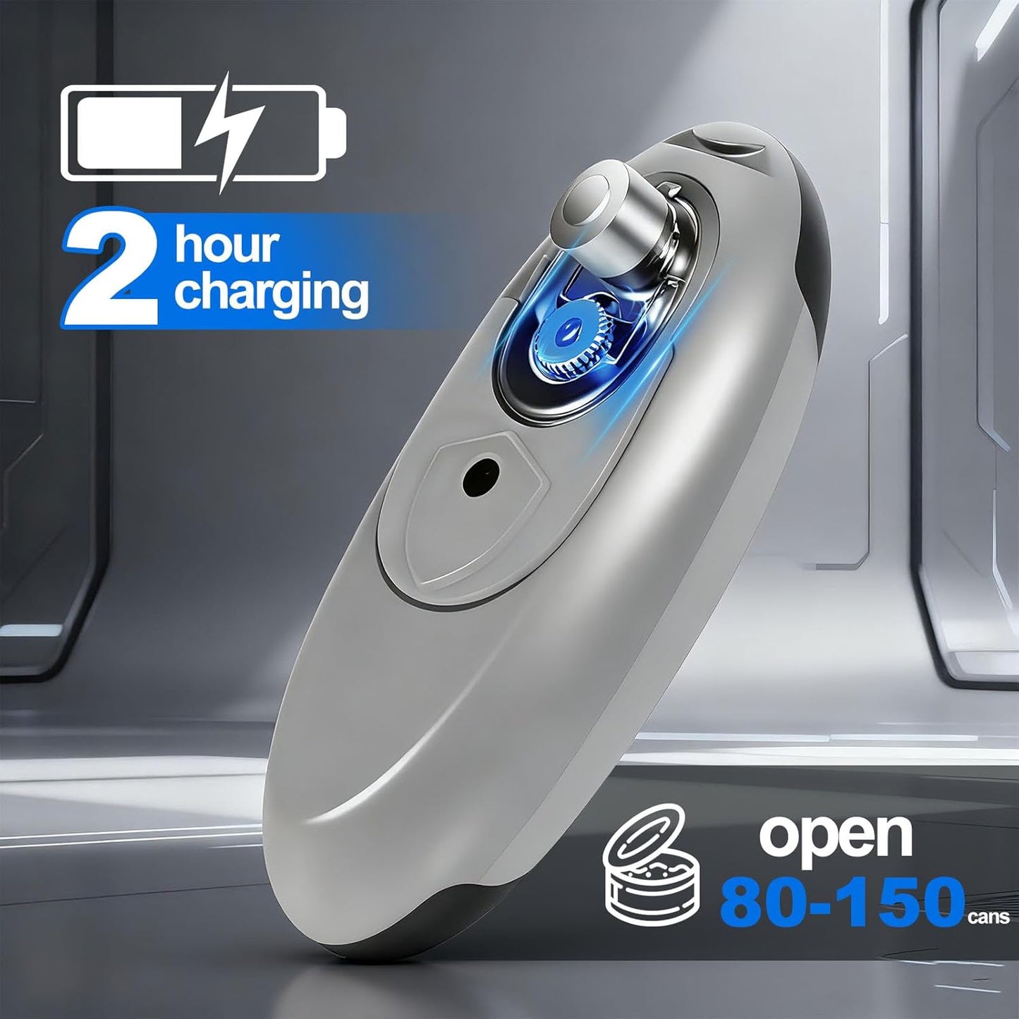 Abrelatas eléctrico recargable para personas mayores con artritis
