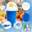 Taza para granizar con tapa y popote color azul