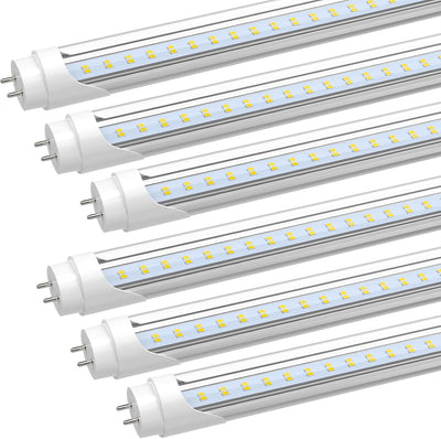 Luces T8 LED 4ft 28W 6500K repuesto con alimentación simple o doble