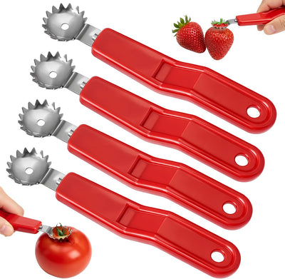 4 herramientas descorazonador tomate acero inox