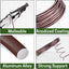 Kit alambre bonsái 4 rollos 64ft aluminio 0.039-0.079pulg
