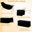 5 Manteles Elastano Negro 6pulg Con Falda Para Bodas