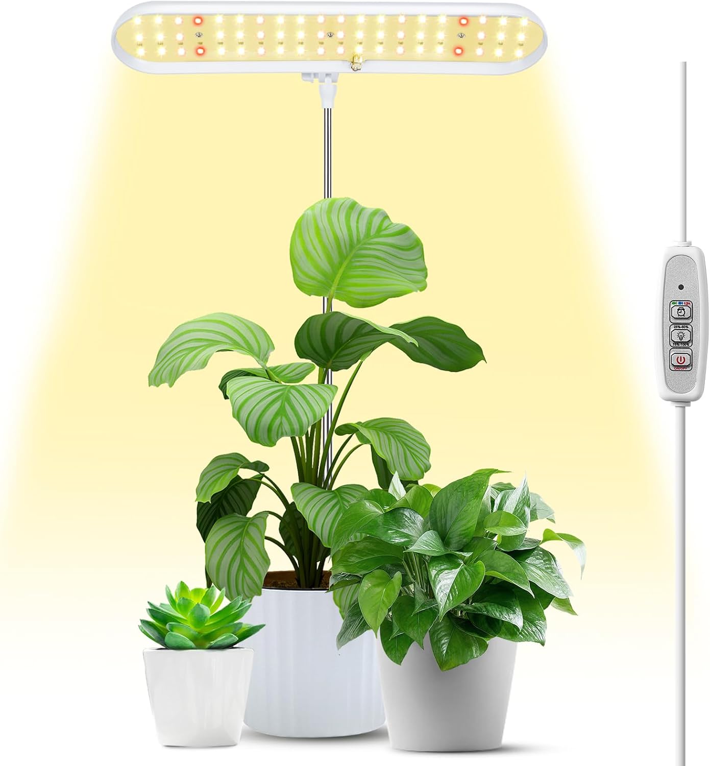 Luz crecimiento LED espectro completo 4 regulables 8.5-24pulg