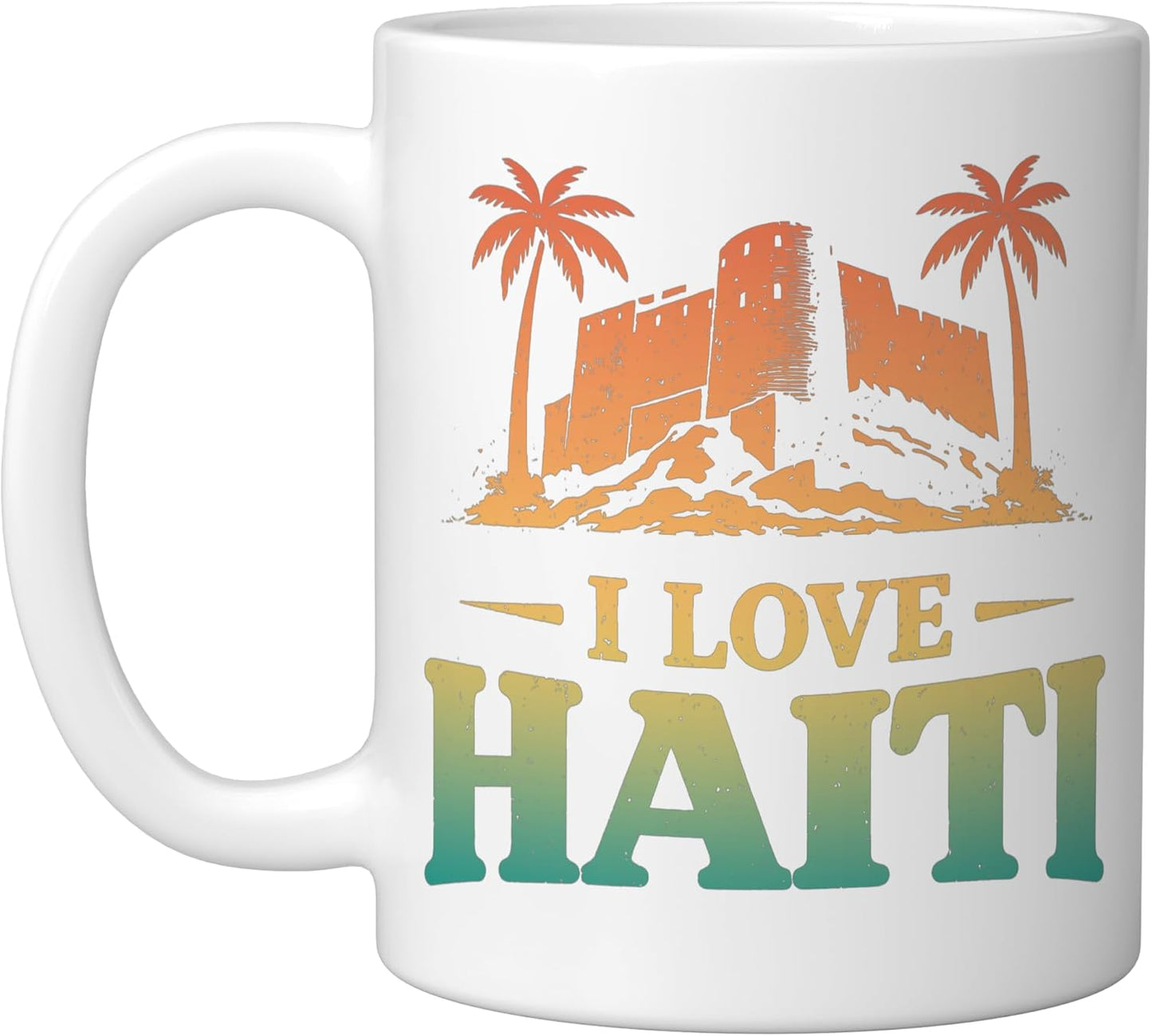 Taza Cerámica Love Haiti Blanca