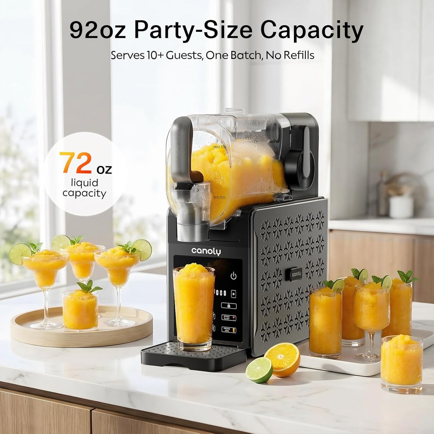 Máquina granizados 92oz hogar sin hielo con limpieza automática