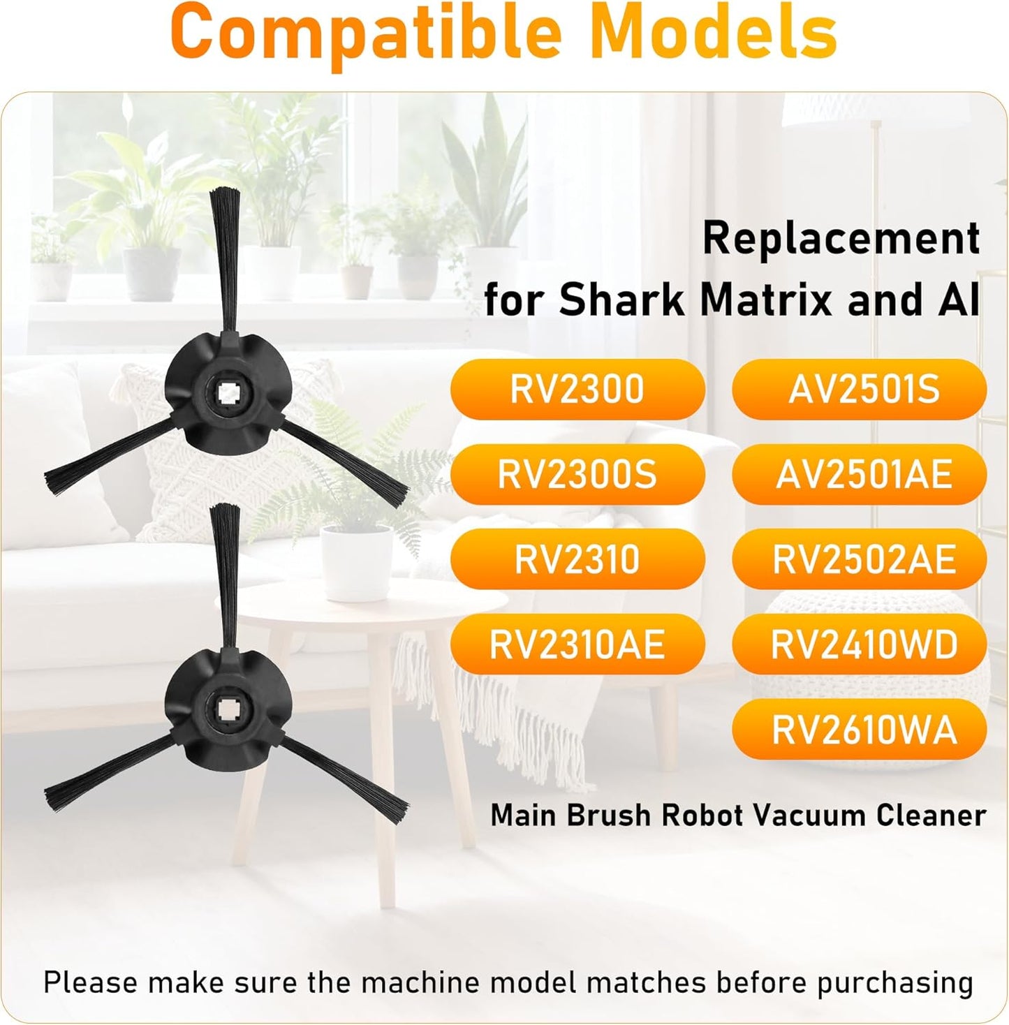 8 Pzas cepillo lateral comp Shark Matrix RV2310