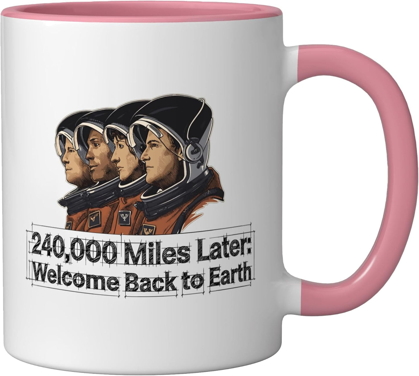 Taza Cerámica 2 Mission Rosa/Blanco