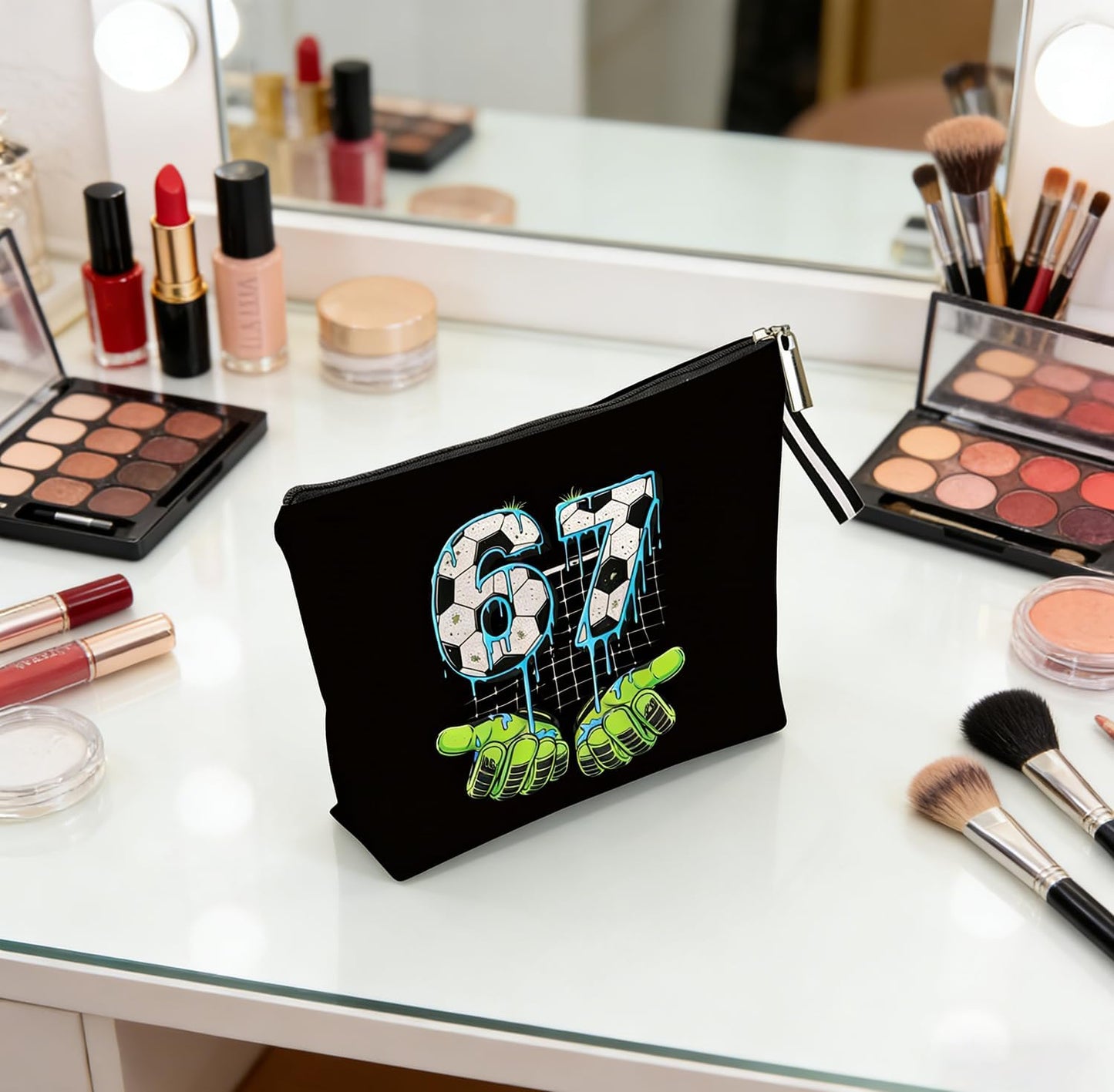 Estuche belleza con cremallera para maquillaje Halloween y26