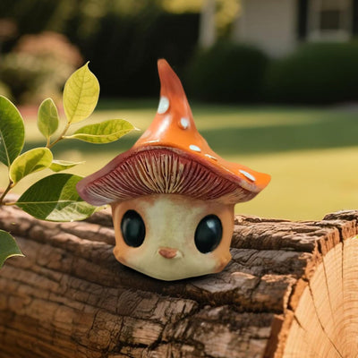 Gnomos y hongos decoración jardín patio sala
