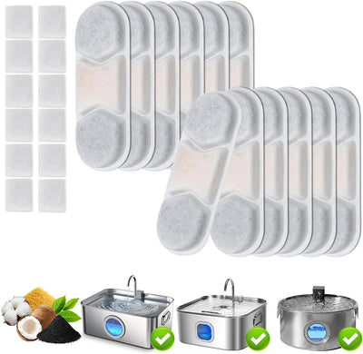 12 Filtros Agua Perros 12L 16L Juego 6 Meses