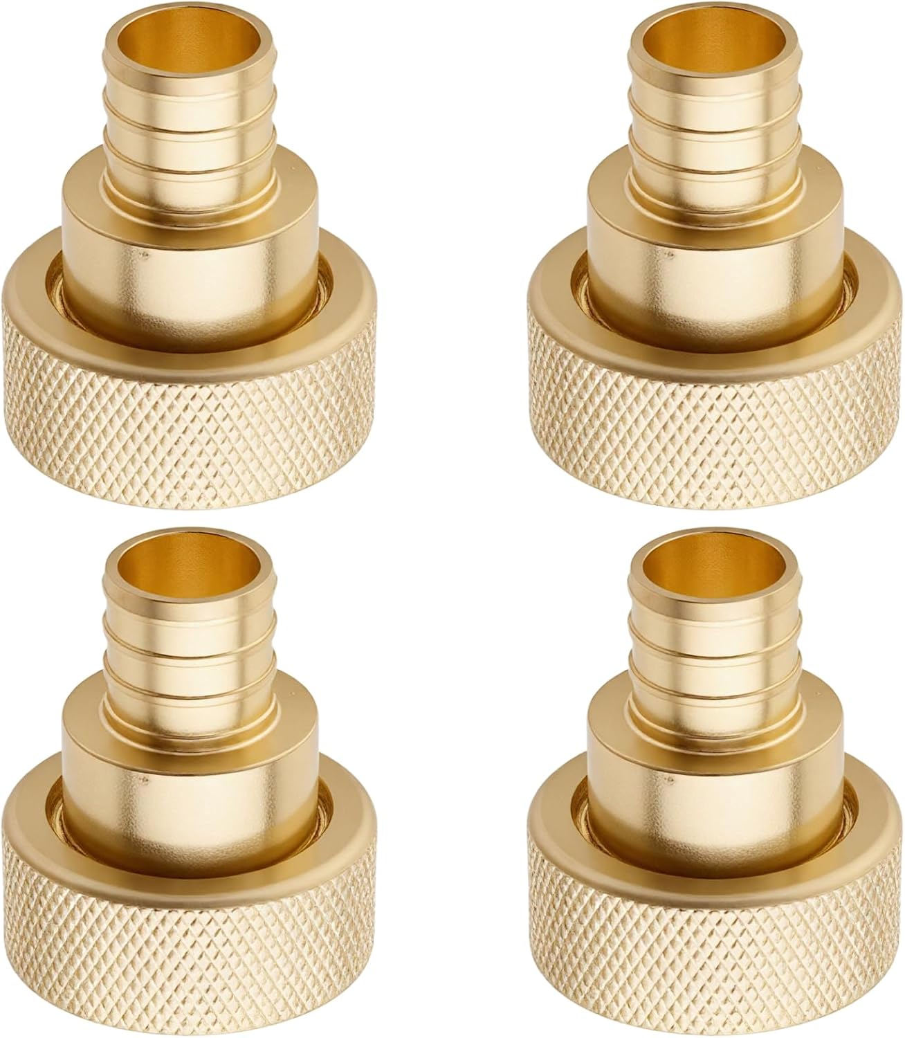 Set 4 Adaptadores Crimpado Latón Sin Pb PEX 3/4"x1 Comp. Viega