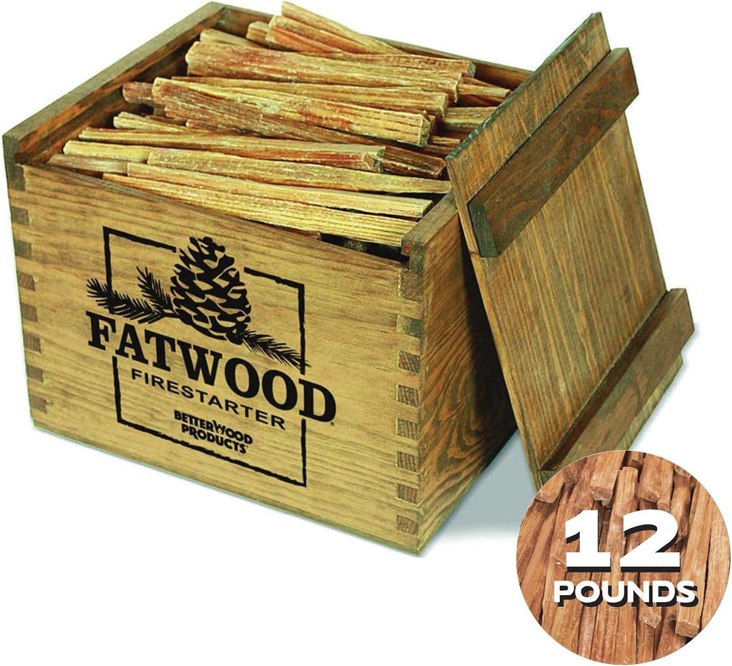 Caja madera Fatwood Firestarter 12lb