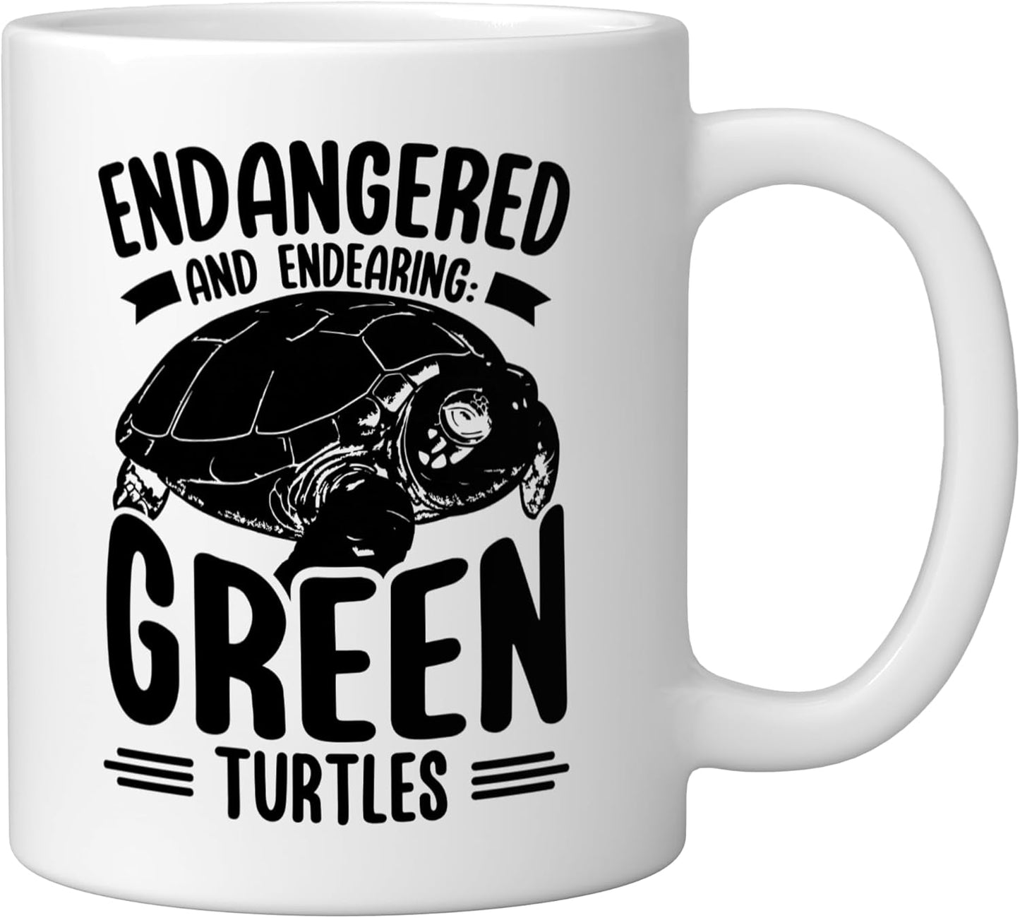 Taza Cerámica Tortuga Verde Derechos Animales