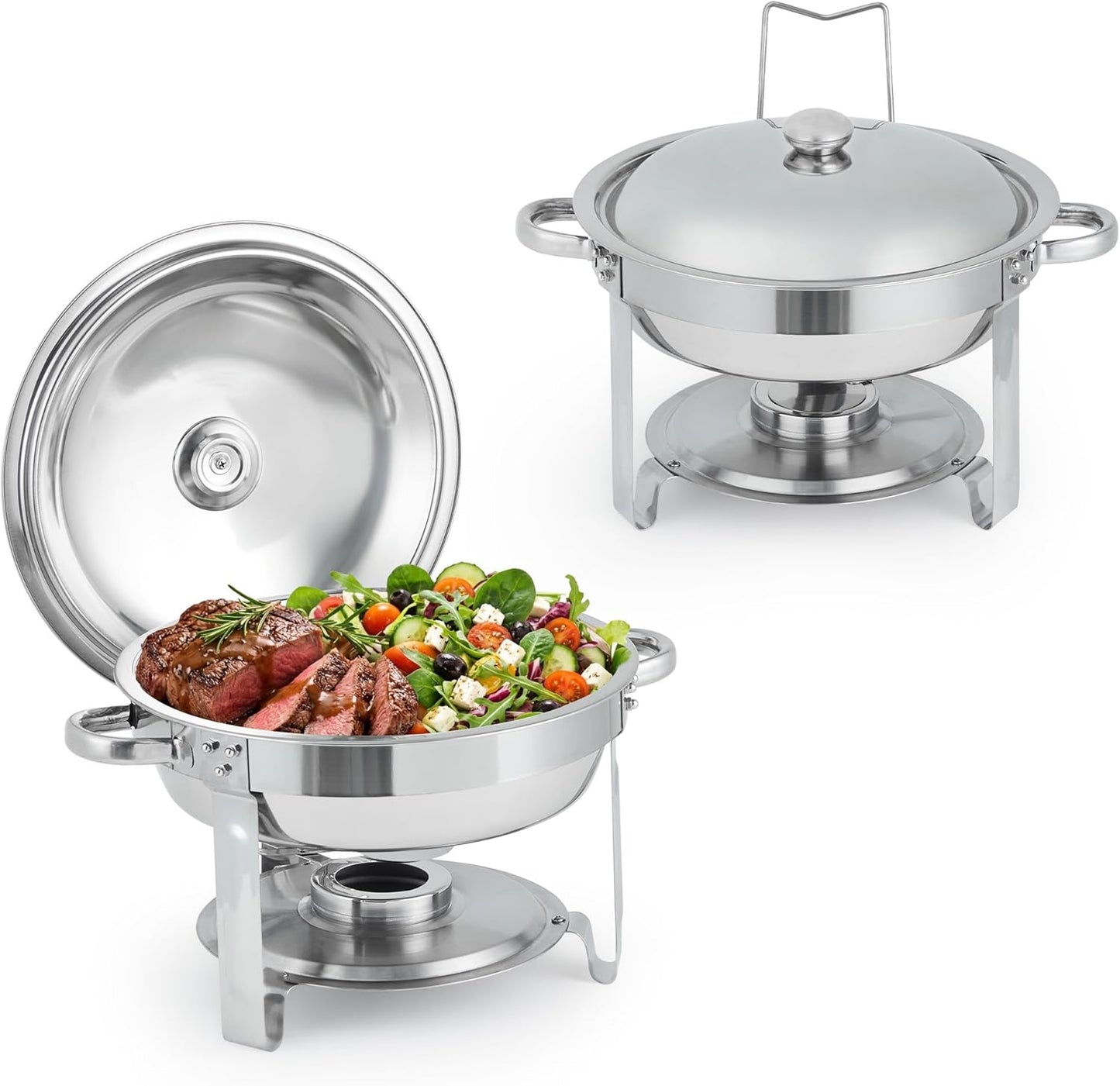 Platos para bufé Garvee juego de 2 calentador de alimentos con tapa