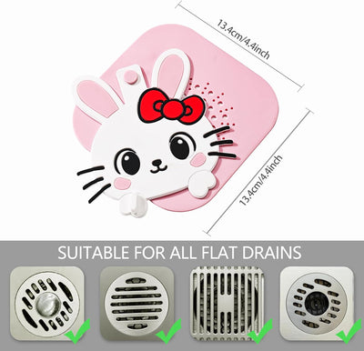 Tapón silicona 2en1 drenaje ducha y bañera 2 rosa