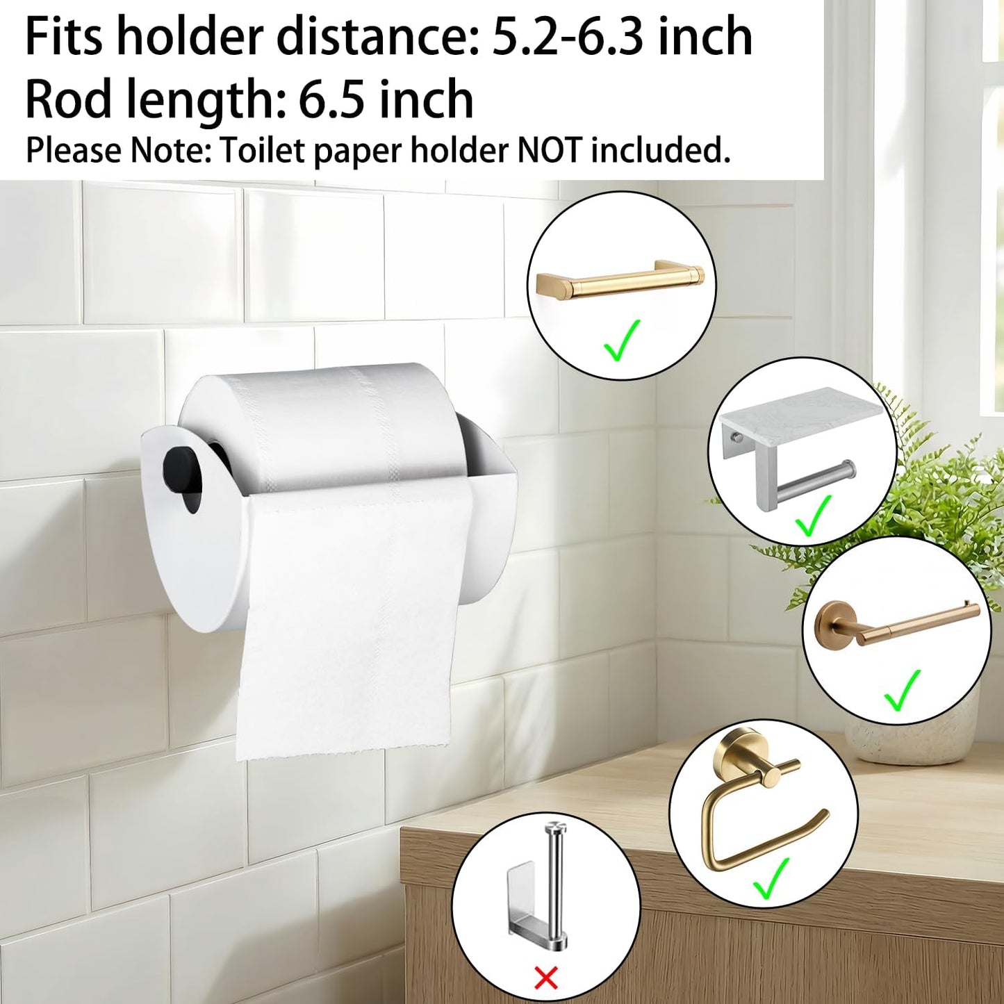 Protector papel higiénico acero inox antigatos