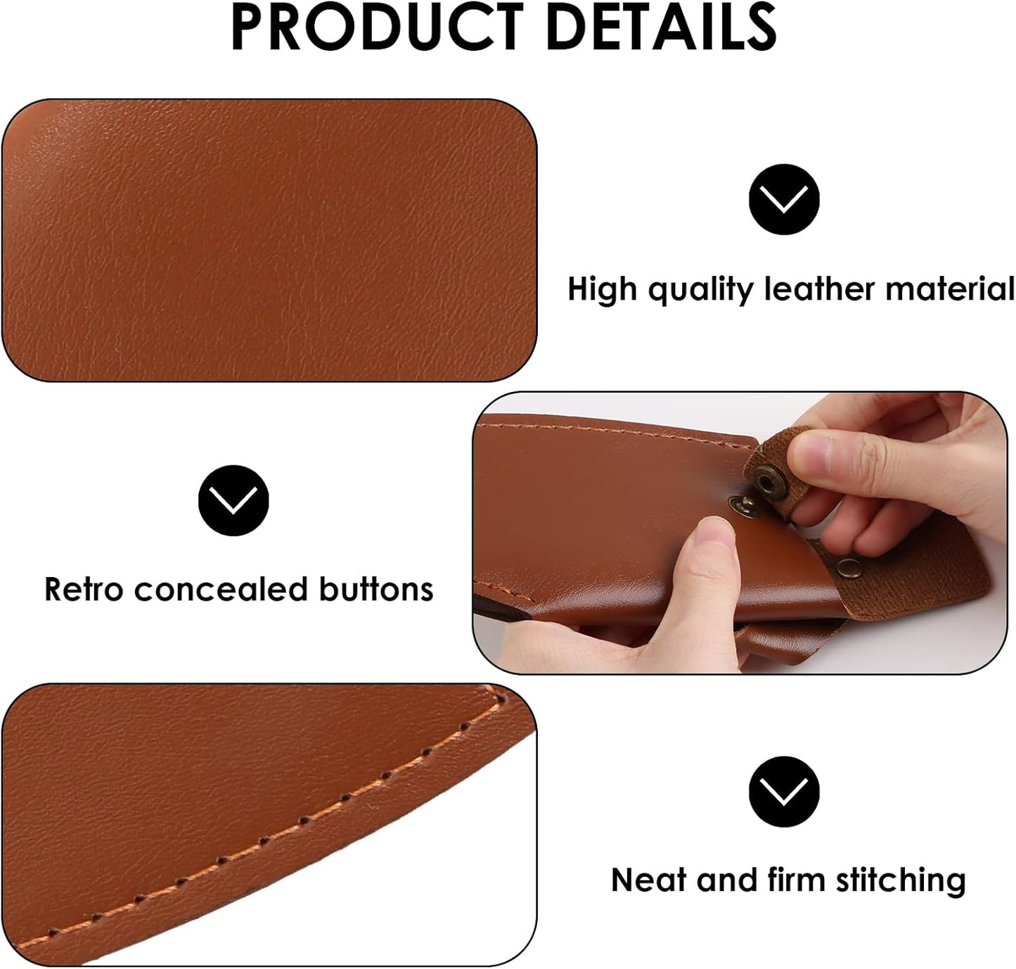Funda cuero sintético para cuchillos japoneses profesionales