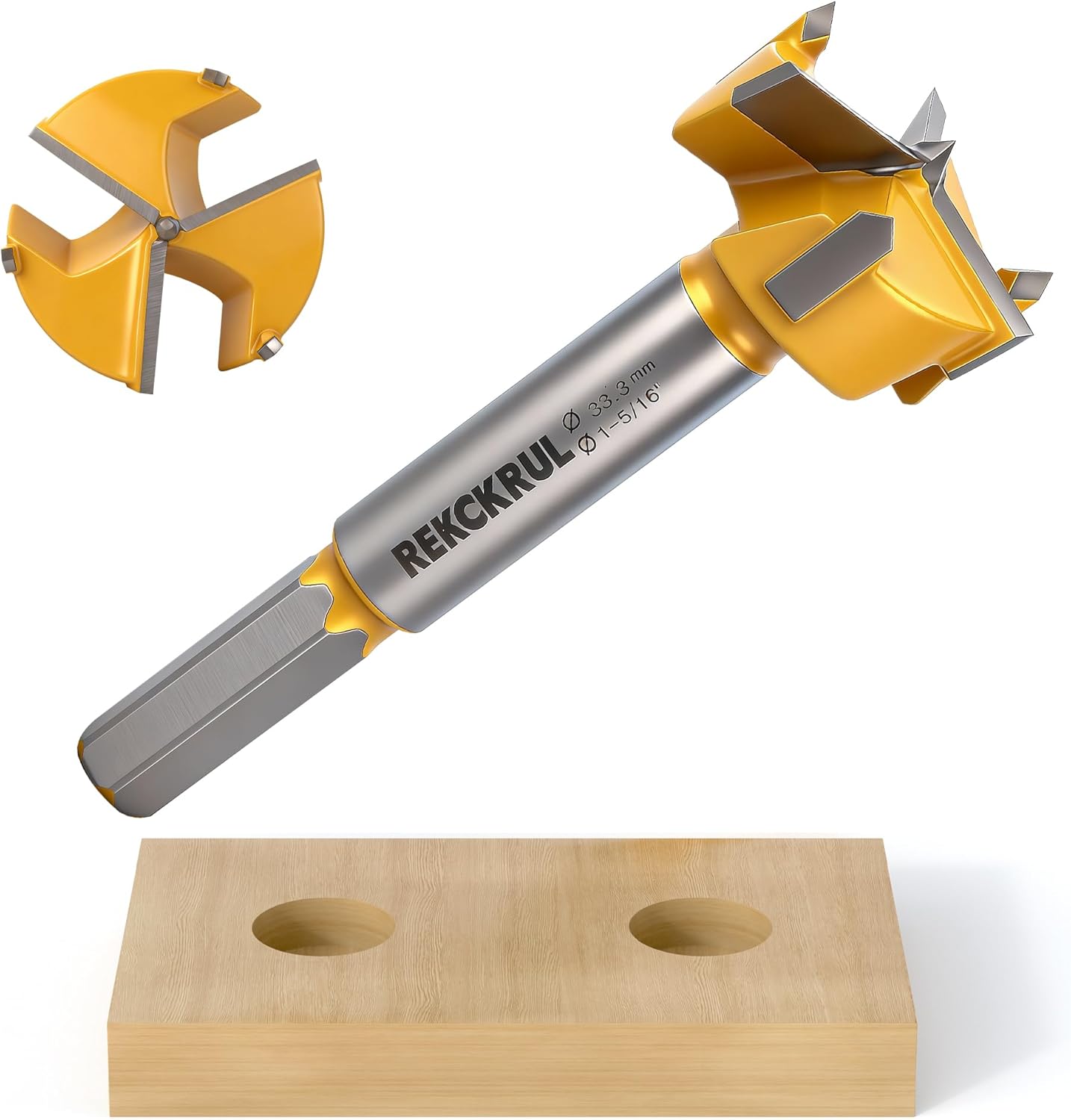 Brocas Forstner carburo tungsteno 1-5/16pulg vástago hexagonal