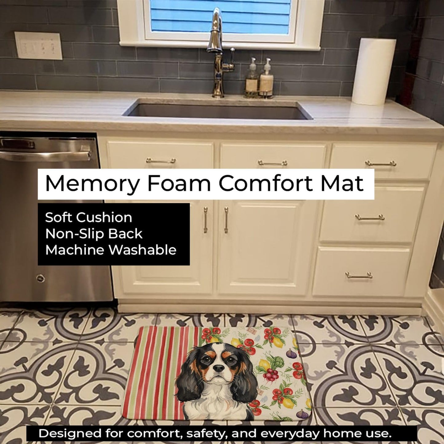 Alfombra cocina y baño con memory foam antifatiga