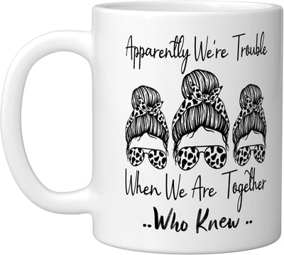 Taza cerámica blanca Apparentemente somos problemas cuando estamos juntos