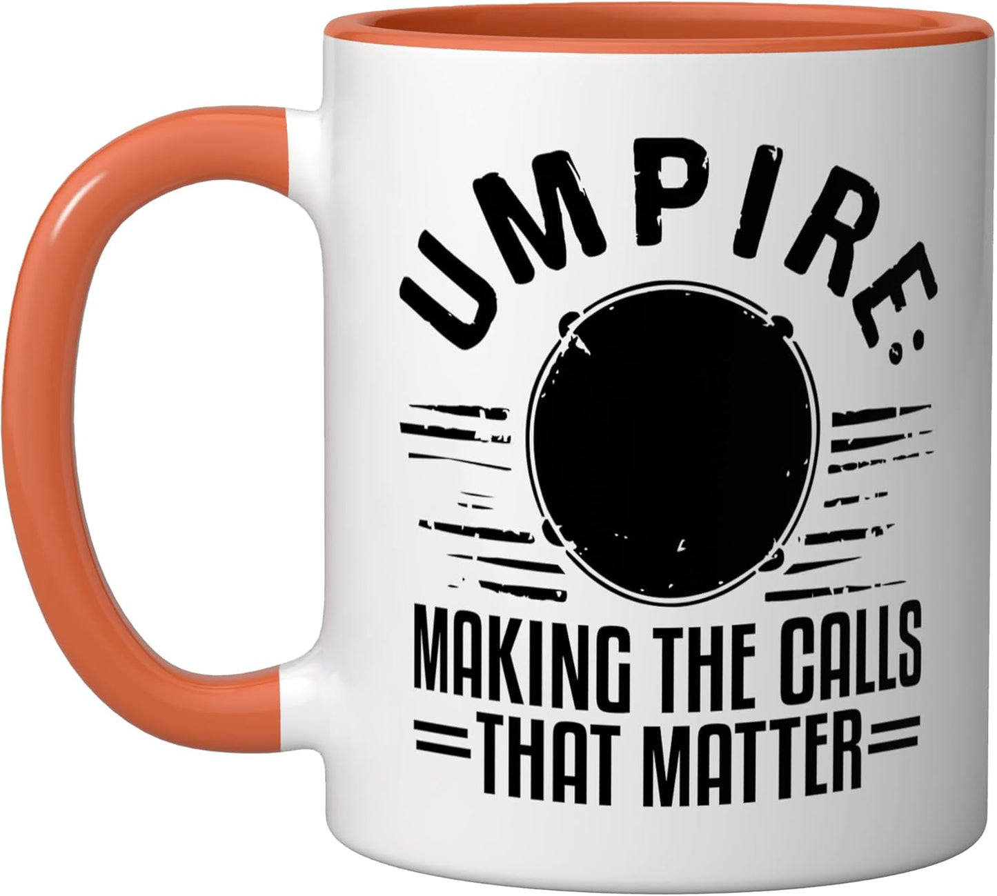 Taza Cerámica Árbitro Deporte Juego Oficial Naranja/Blanco