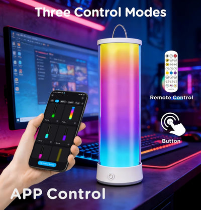 Lámpara mesa inalámbrica RGB 16M colores LED 1500lm control remoto