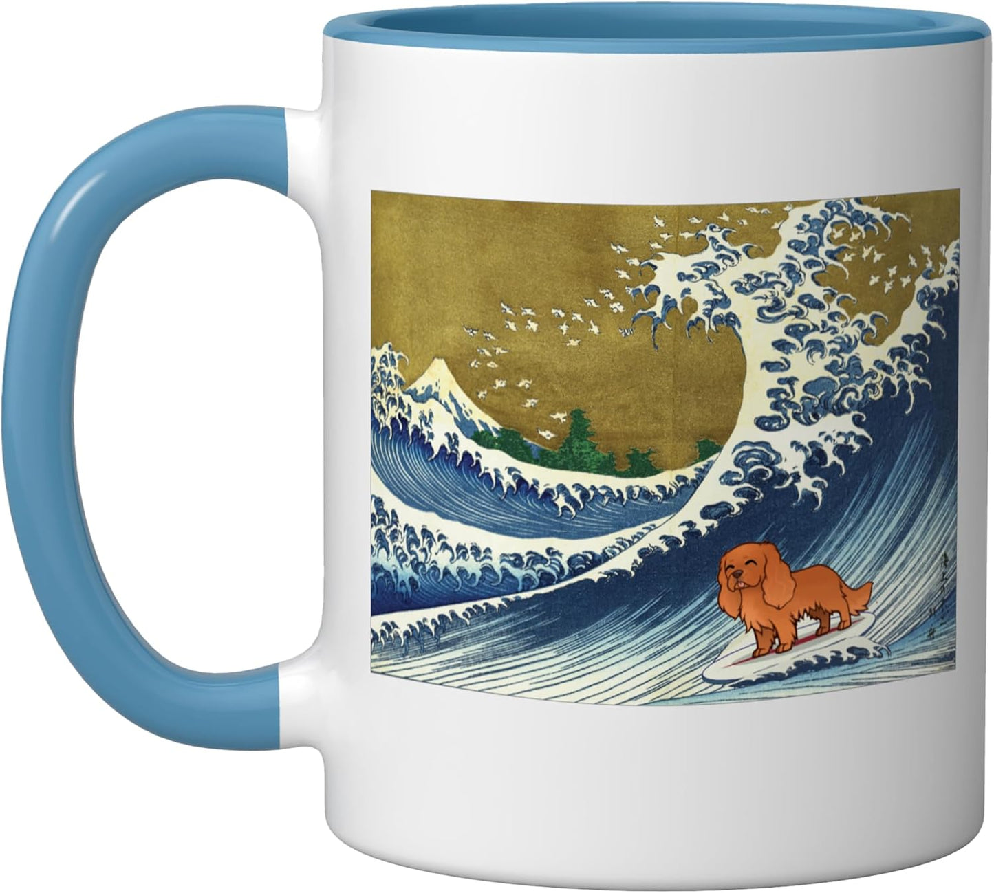 Taza cerámica retro vintage para amantes del perro Ruby Cavalier King Charles