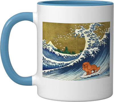 Taza cerámica retro vintage para amantes del perro Ruby Cavalier King Charles