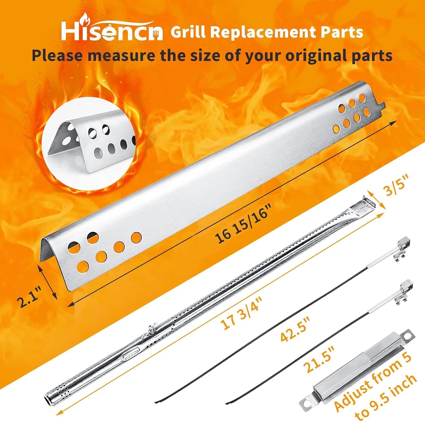 Repuesto parrilla acero inox Char-Broil