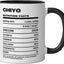 Taza Cerámica Nutrition Facts Negro/Blanco