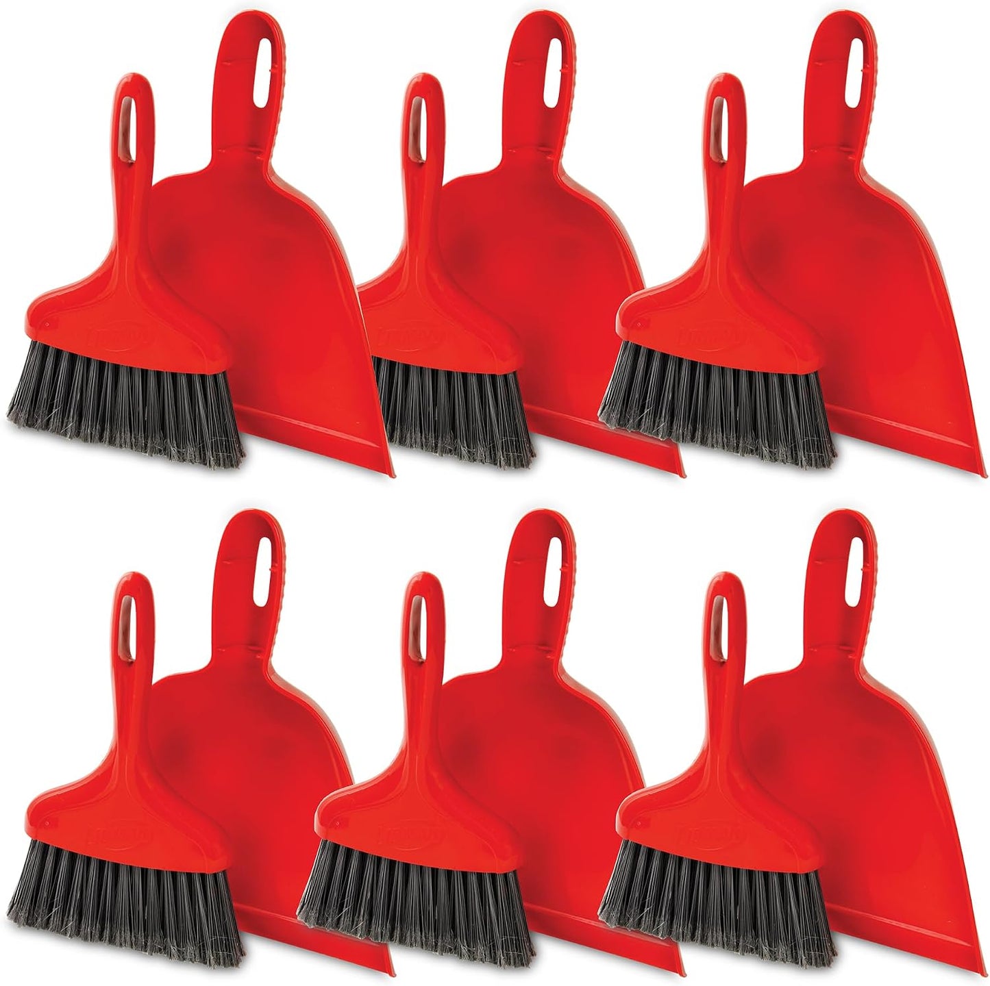 Sartén antipolvo 10pulg rojo set 6