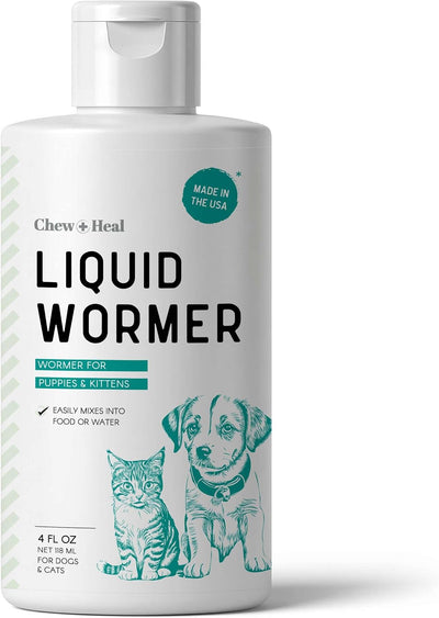 Líquido gusanos perros gatos 4oz cachorros gatitos