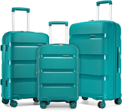 Maleta rígida 4 ruedas TSA bloqueo Turquesa set 3 piezas 20/24/28