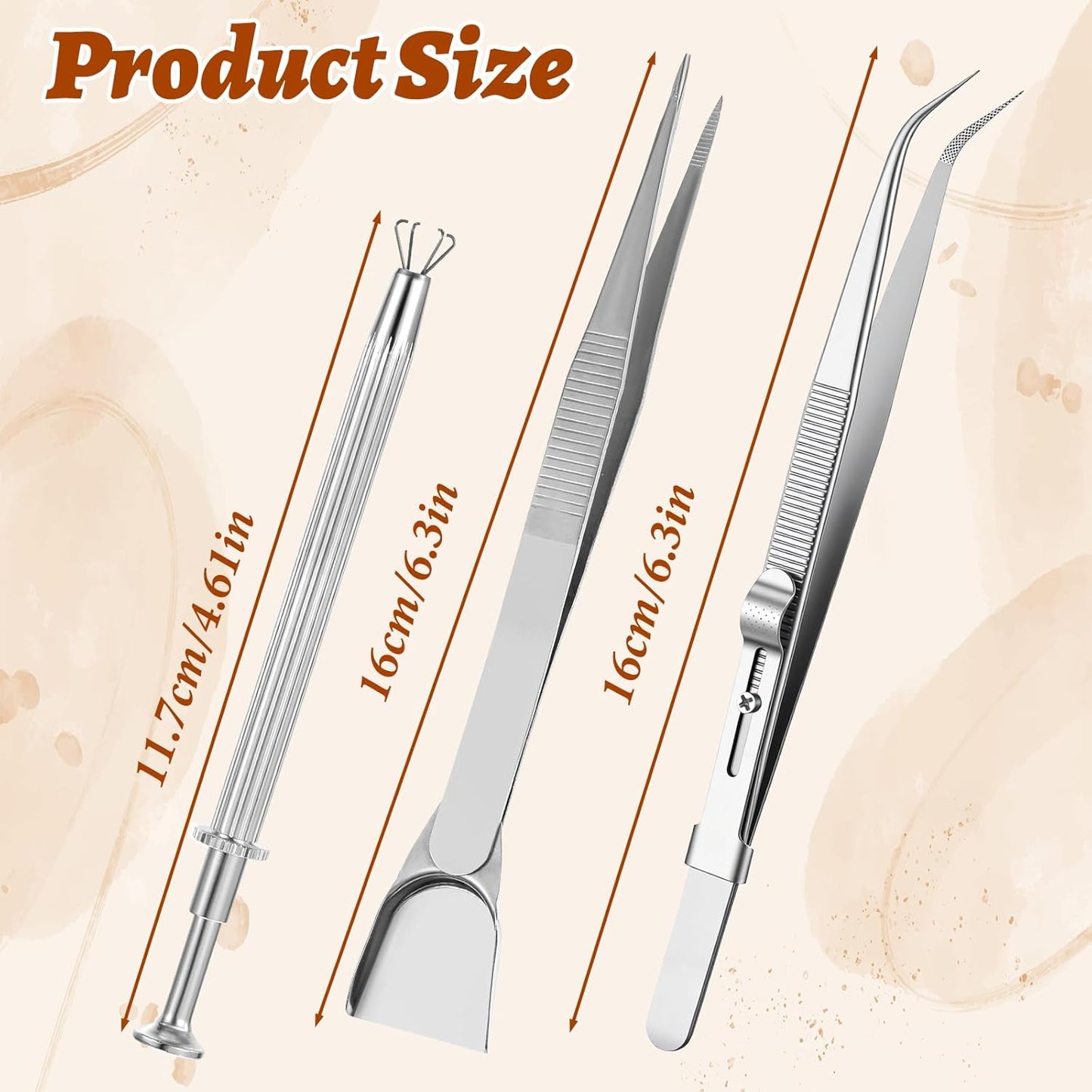 Set 3 soportes piercing bolígrafo diamante chip IC