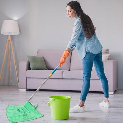 10 Pzas Paño Microfibra 30x20pulg para Piso Ventana Reutilizable