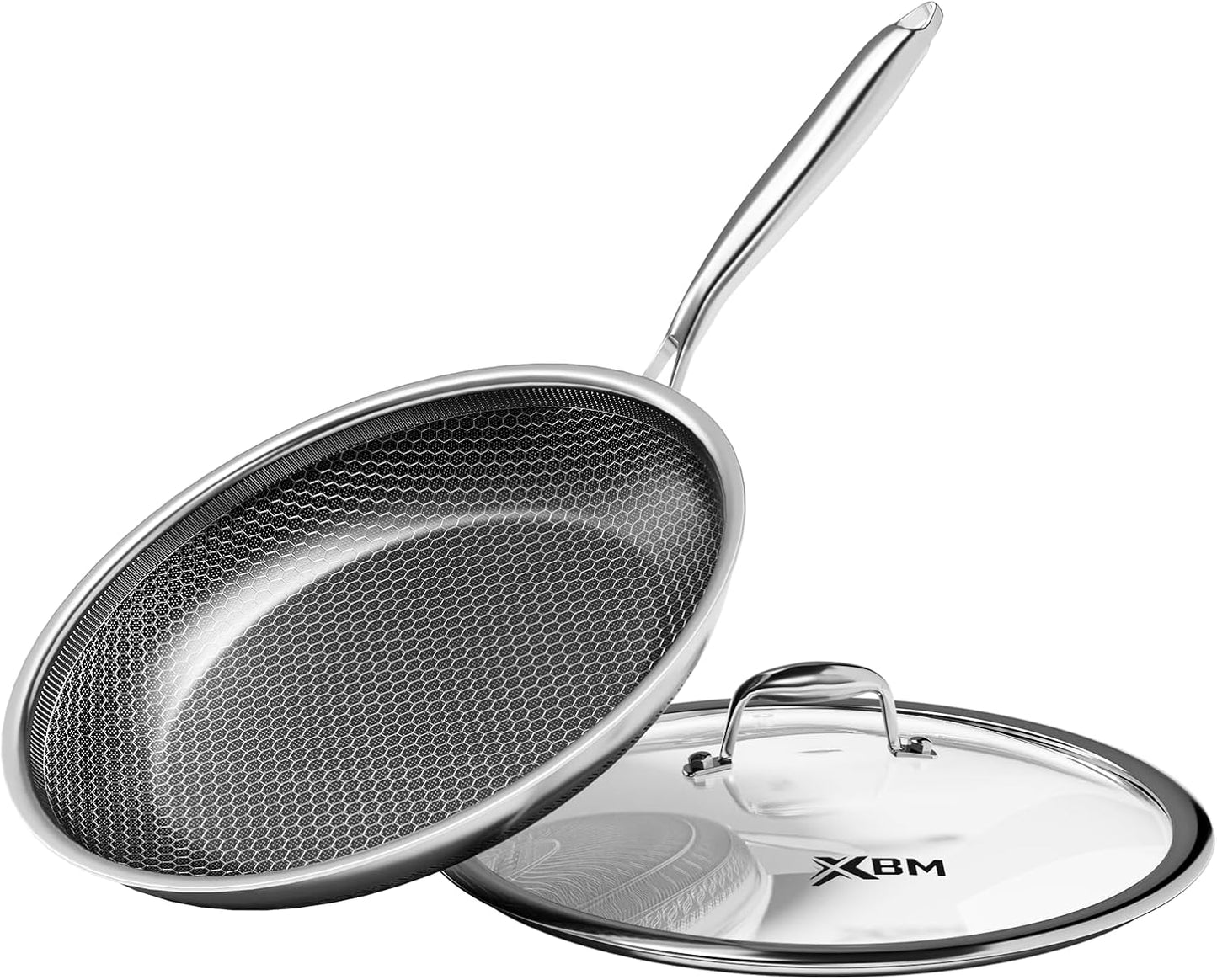 Sartén antiadherente acero inox 12pulg comp inducción sin PFOA