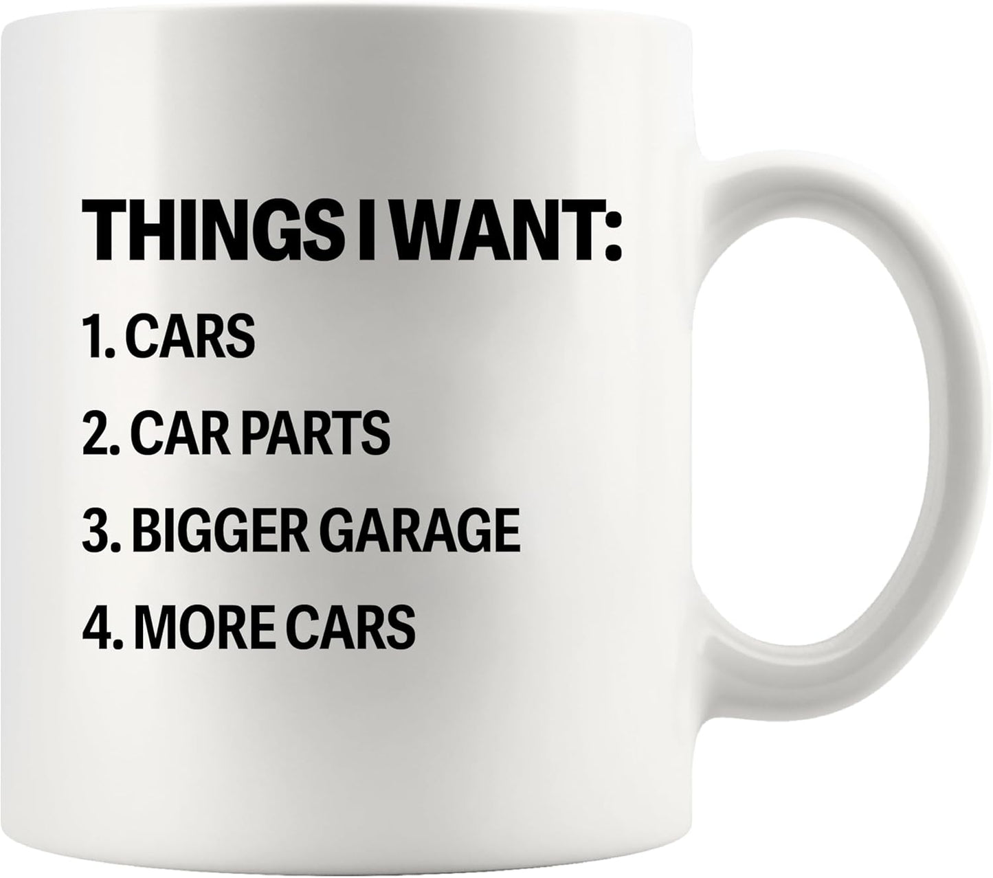 Taza de cerámica para garaje y autos, 11 oz